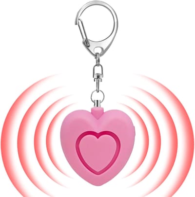 Persoonlijk Alarm - Veiligheidssleutelhanger - Persoonlijke Verdediging - 125dB Geluid - 6x4.5x3 cm - Roze