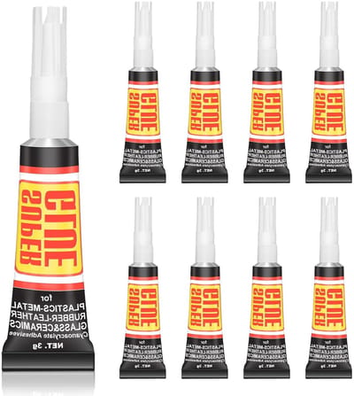 Multifunctionele Superlijm Gel, 8 Stuks 3 ml, Sneldrogend en Sterk, Geschikt voor Metaal, Keramiek, Plastic en Leer