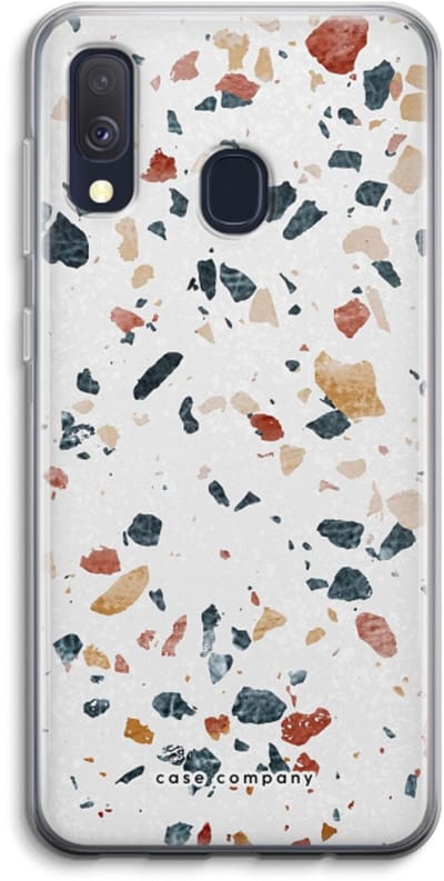 Case Company® - Hoesje geschikt voor Samsung Galaxy A40 hoesje - Terrazzo N°4 - Soft Cover Telefoonhoesje - Bescherming aan alle Kanten en Schermrand