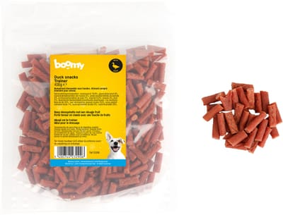 Boomy - Zachte hondensnacks - Glutenvrij hondensnacks - Hondensnoepjes - Trainers - Eend - 400g