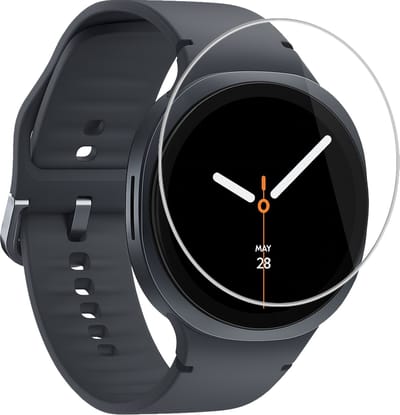 Screenprotector - Geschikt voor Samsung Galaxy Watch 8 (40 mm) - Sterk & Shockproof - Tempered Glass - Gehard Glas - Beschermglas Screen - Bescherm Protector - Cover voor Smartwatch