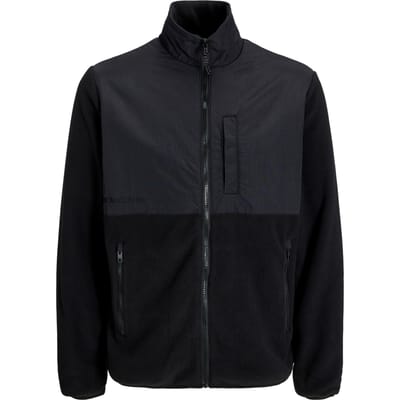 Jack & Jones - Heren Vest Marvin Fleece Jacket - Zwart - Maat M