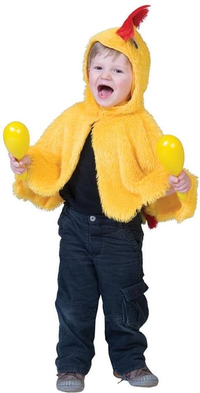 Kakkelende Kip Cape | Kinderen | Onesize | Verkleedkleding
