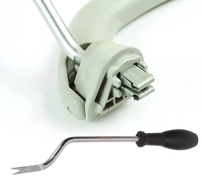 Dailygoods- Gereedschap voor het verwijderen van handgreep - Vervanging voor Varient Estate - Vervanging voor Seat 2016+ - Schokbestendig - Hoge sterkte ABS-staal - Onderdeelnummer T10518 - Ontgrendelingsgereedschap