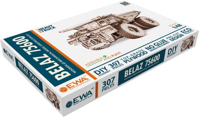 Eco-Wood-Art Belaz 75600 Truck - Houten Modelbouw