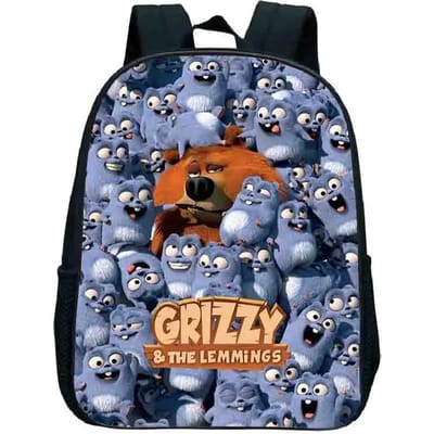 Zonlicht Grizzlybeer Kleuterrugzak Grizzy En De Lemmings Schooltas Kinderen Cartoon Rugzak Kinderen Boekentas cadeaus