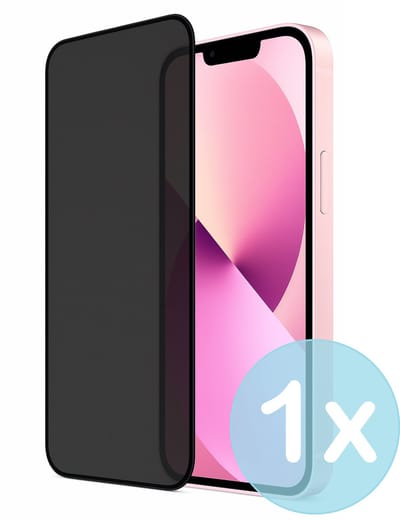 Privacy Screenprotector Geschikt voor iPhone 13 Mini – Anti-Gluren – Krasbestendig Gehard Glas 9H – Volledige Dekking – FuturiQ