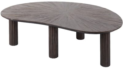 Fraaai - Rebecca salontafel 110 cm niervormig teak - bruin