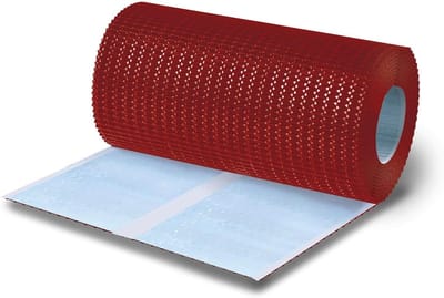 Dak Aansluitband - Schoorsteenband Dakrand - Dak Waterdicht Maken - 3D Reliëf Flexibel - 300mm x 5m - Rood RAL 3011