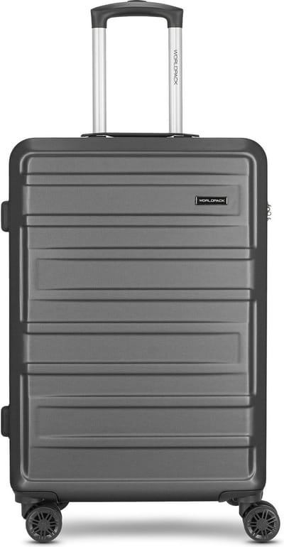 Worldpack New York 2.0 4 wielen Trolley M 67 cm - Harde bagage - Combinatieslot - black-metallic