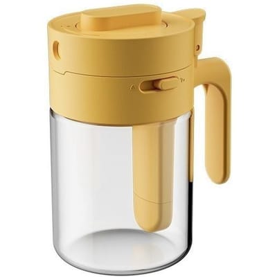 Boîte à Assaisonnements en Verre avec Cuillère Couvercle Anti-Poussière Transparent Récipient Pot de Rangement Sel Sucre Épices Condiments de Comptoir Fournitures de Cuisine beige