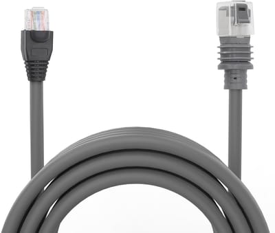 Dailygoody - Mini Ethernet-kabel - Hoge Snelheid - Grijs - Verlengkabel - 2000Mbps - Geschikt voor Mini Rechthoekige Satelliet - 5m