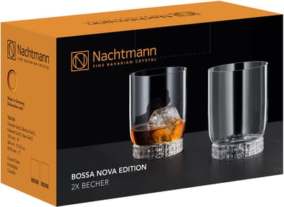 Nachtmann Bossa Nova Edition bekers, set van 2, waterglas, drinkglas, kristalglas, 360 ml, 106164