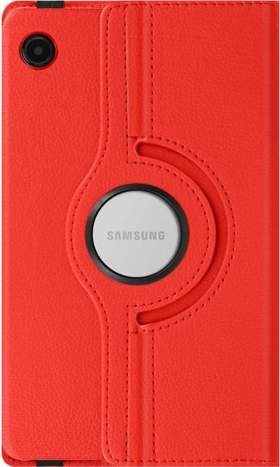 Avizar Hoesje Geschikt voor Samsung Galaxy Tab A9 en Tab A11 met Draaibare Standfunctie, Rood