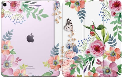 Allecto - Hoes voor iPad Air 13 inch - Slim Smart Folio - Transparante TPU - Geurende bloemenhoes - Bescherming voor iPad Air 13 - Geschikt voor mo...