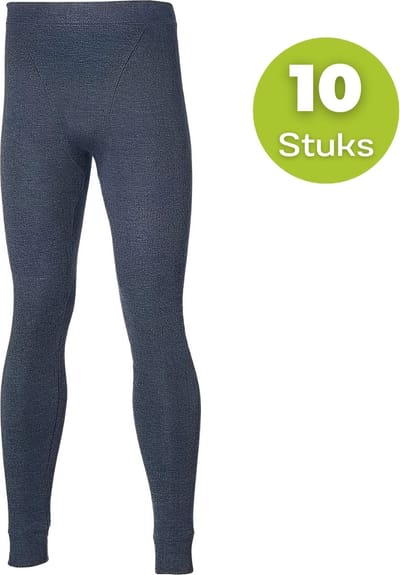 Thermobroek - Heren - Antraciet - M- Set van 10
