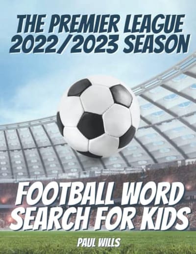 Voetbal Woordzoeker voor Kinderen: 2022/2023 Seizoen Activiteitenboek
