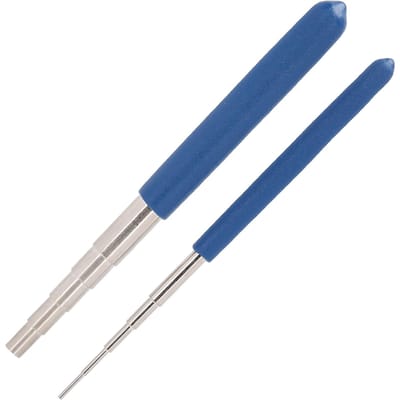 2 pièces Mandrins de Bobinage de Fil Outils de Travail des Perles DIY Mandrin pour Anneaux de Jonction Outil de Fabrication de Bijoux blue
