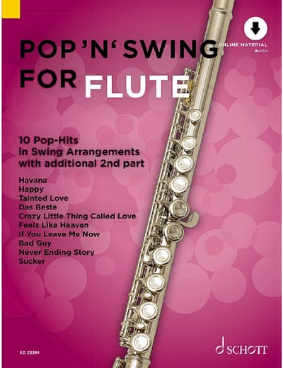 Schott Music Pop 'n' Swing For Flute - Play-Along / Multimedia / DVD / CD