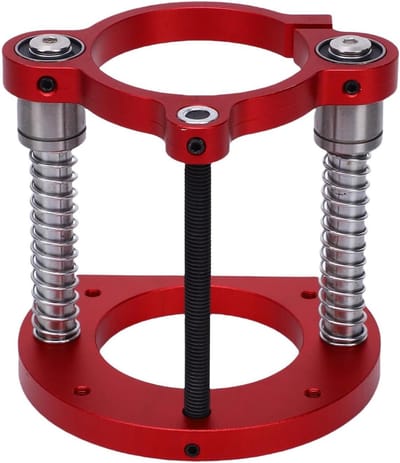 Router Lift Basis - Freeslift Systeem - Houtbewerking Precisie - Handmatige Hoogteverstelling - 70 mm Slag - Aluminium