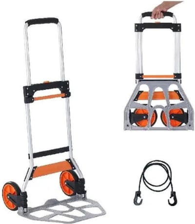 Steekwagens - Steekwagen - Opvouwbaar - Inklapbaar - Magazijnwerk - Verplaatsen - Bindtouw - 125KG