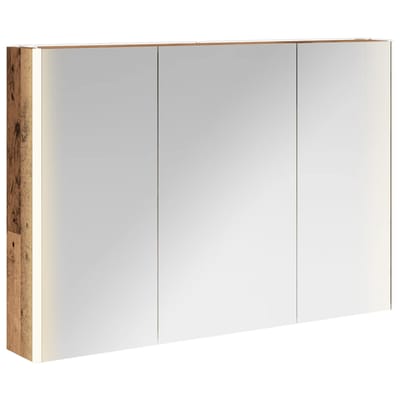 vidaXL Badkamer spiegelkast Oudhout 103,5 x 15,5 x 70 cm Bewerkt hout