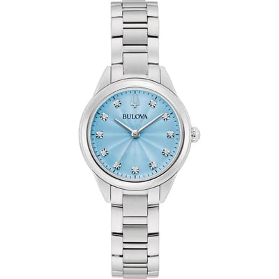 Bulova Sutton 96P250 Horloge - Staal - Zilverkleurig - Ø 28 mm