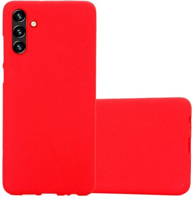Cadorabo Hoesje geschikt voor Samsung Galaxy A13 5G in FROST ROOD - Beschermhoes gemaakt van flexibel TPU silicone Case Cover