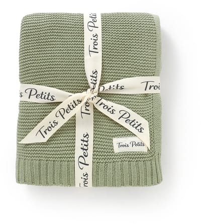 Trois Petits® Baby deken - Wiegdeken Baby - Biologisch Katoen - Groen - 80x100cm - 1.5 TOG