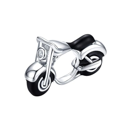 Motor bead zirkonia | bedels voor armband | motorfiets bead | Zilverana | geschikt voor alle bekende bedel armbanden | 925 zilver | moederdag