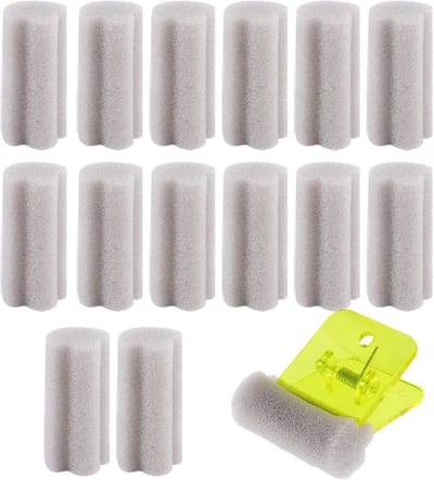 Tafeltennis Borstel - Lijm Spons - Racket Onderhoud - Absorberende Spons - 15 Stuks - Grijs