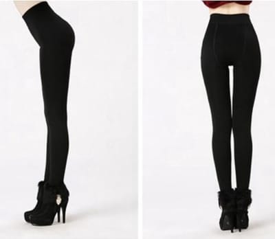 Scoby - Fleece Legging - Zwart - Warm - Comfortabel - Cozy- Maat: S/M