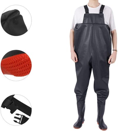 SEZGoods Waadpak - Waadbroek - Visserspak - Regenpak - 100% Waterdicht - Schoenmaat 41