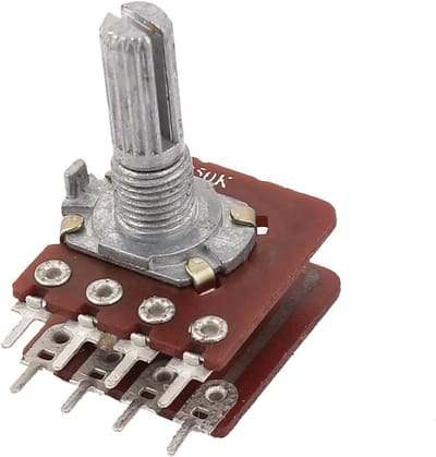 Potentiometer 50K Ohm Lineaire Taper Dual Audio Spanningstransistor 8 Klemmen