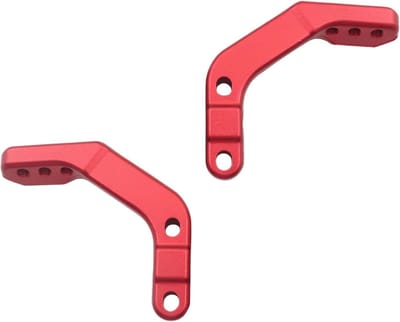 Handbeschermer Bevestigingsset - Montagebeugel Motorhandbescherming - Motorrijden Verbeteren - Universele 28mm Pasvorm - 2404 g - Rood