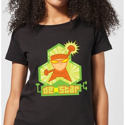 Dexters Lab DexStar Hero Women's T-Shirt - Black - 3XL