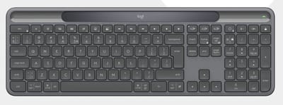 Logitech K980 Signature Slim Solar+ for Business - Toetsenbord - Engels (US international) - Grijs