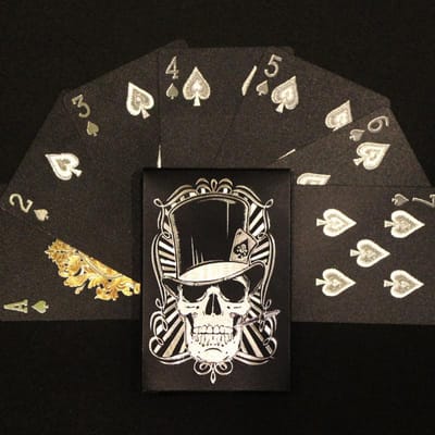 Schedel Speelkaarten Waterdicht Magisch Poker Goud Zilver Duurzame Kaartenset Klassiek Party Spel voor Familiegift