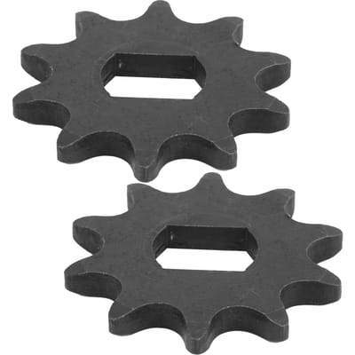 420 Model 2 stuks 10 tanden stalen motorkettingtandwiel 12x17mm binnengat accessoires
