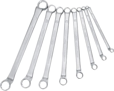 Dubbele Ringsleutelset - Polygonale Sleutels - Mechanisch Gebruik - Gelegeerd Staal - 6x7 tot 21x22 mm - Meerkleurig