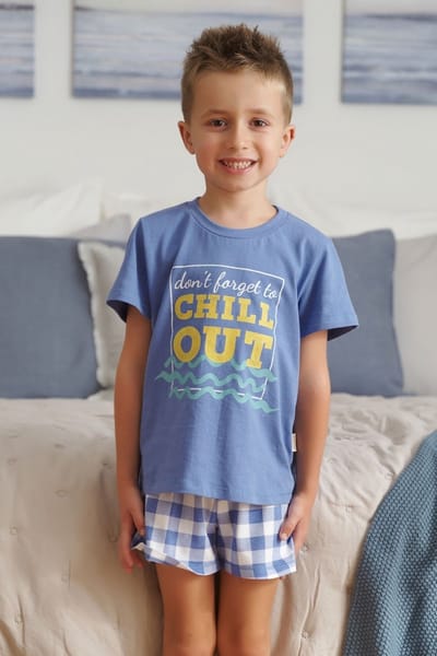 Doctor Nap Katoenen Pyjama Meisjes Jongens | Matching Familie Pyjama | Shortama Korte Mouw Korte Broek | Chill Kort PDU.5346 110/116