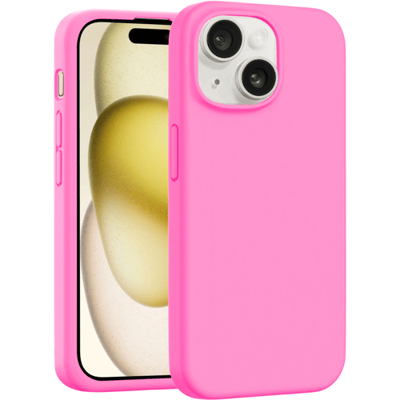 Coverzs luxe siliconen MagSafe hoesje geschikt voor iPhone 14 (roze) - MagSafe, shockbestendig, premium bescherming