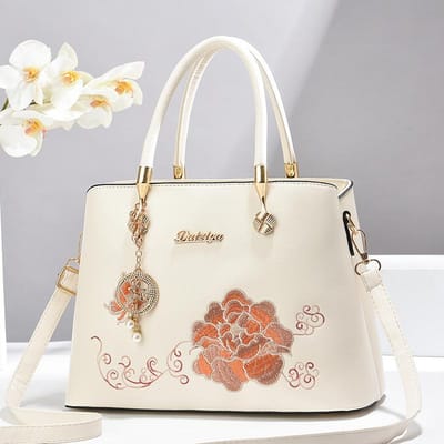 De nieuwe handtas met bloemenborduurwerk is veelzijdig, modieus, trendy en high-end.. Het is een schoudertas met grote capaciteit en een crossbodytas .