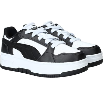 PUMA Rebound Femme Jr Meisjes Sneakers - Puma White-Puma Black
