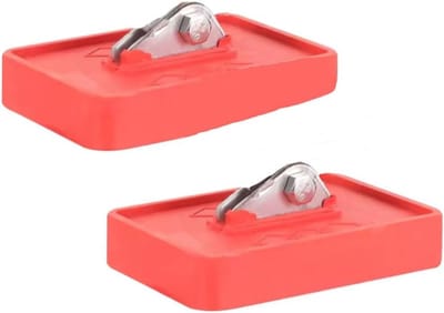 Ladderverlengstukken - Ladder voeten - Veilig Klimmen - Antislip Rubber - 10x7x2 cm - Rood