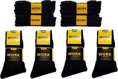 Work zwarte werksokken 20 paar maat 39/42