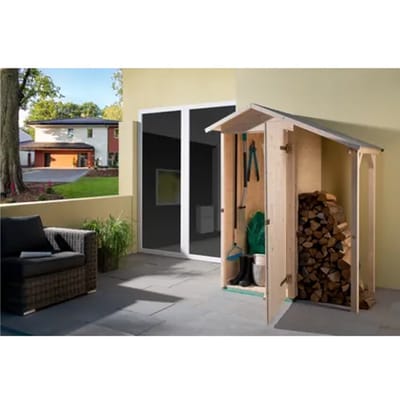 Weka Tuinkast 351 Gr1 A Hout Naturel 224x87cm
