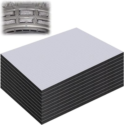 Set van 5 Geluidsisolatiematten voor Auto, 25 x 18 cm, Zelfklevende Aluminium Butyl Matten, Vervangende Isolatie voor Brandwerende en Vochtbestendige Toepassingen