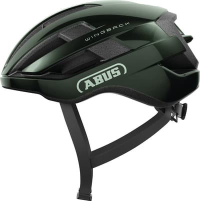Fietshelm ABUS WINGBACK moss green L - 57-61 cm - groen - Geschikt voor gebruik op racefietsen - gravelbikes - 270 g