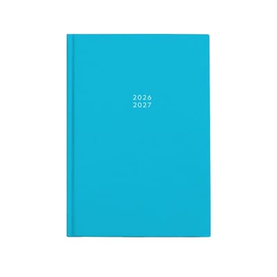 SOHO Agenda - A5 Formaat - 21x14,5cm - Jaar 26/27 - 12 maanden - Augustus t/m Juli - 1 week op 2 pagina's - Harde kaft - Happy Colors - Blauw